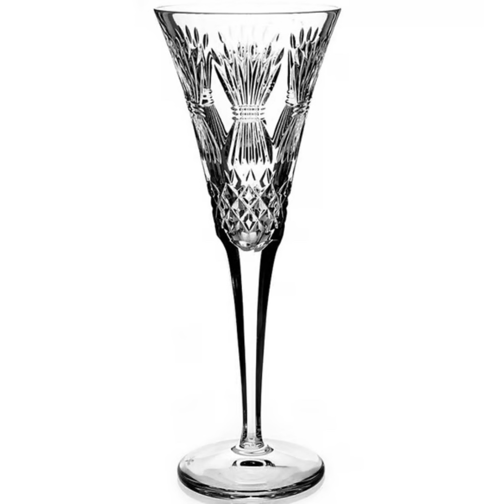 1 PC Waterford Crystal Continental Fluted Champagne Millennium Prosperity